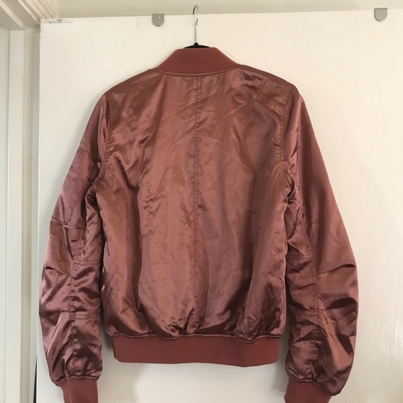 Pink Satin Bomber Jacket M 🎀 - Picture 7 of 7